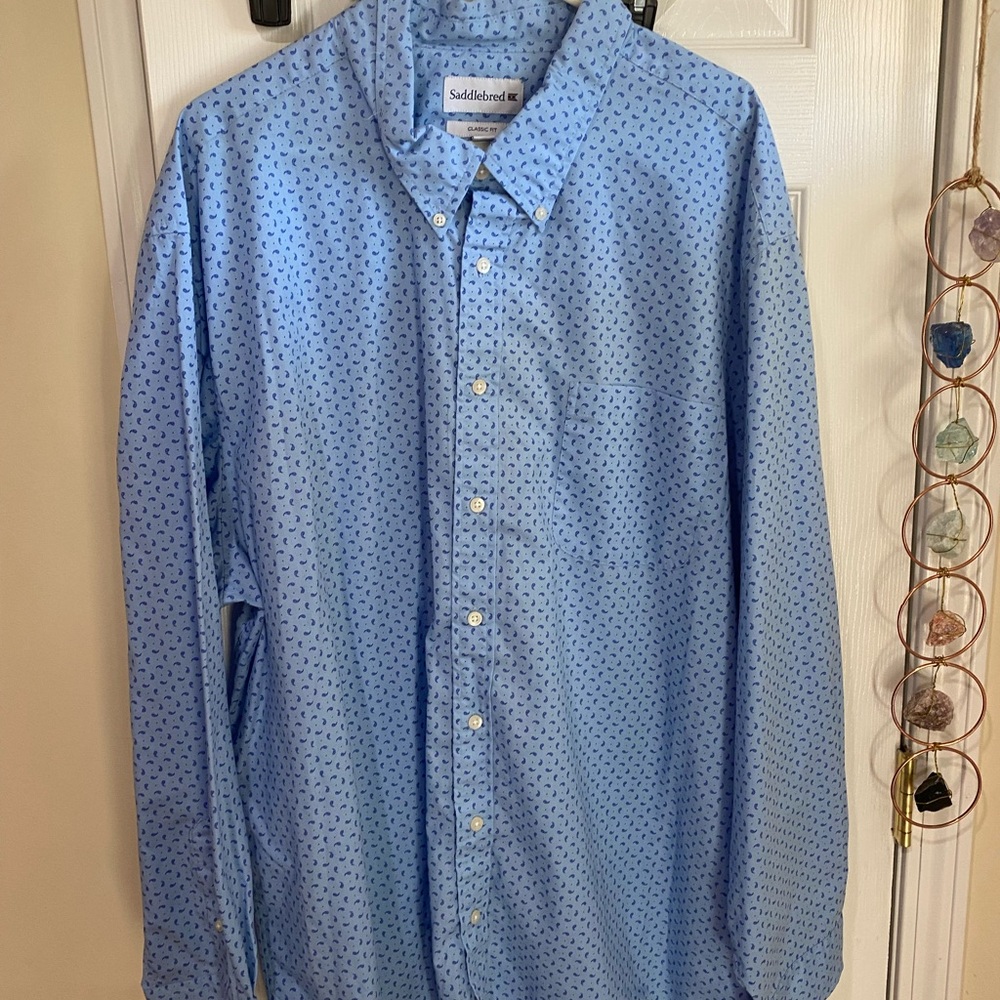 Like new saddlebred blue shirt 3x